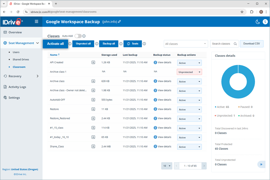 Google Workspace Backup