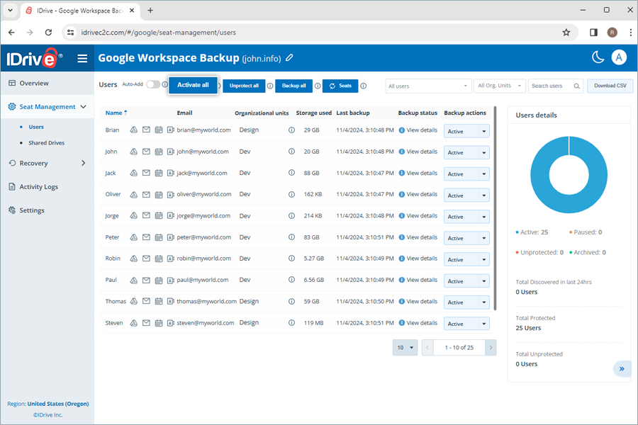 Google Workspace Backup