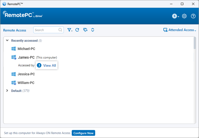 Connect to active session